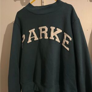 Parker Women's Teal Cowl Neck Sweater